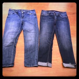 WHITE HOUSE BLACK MARKET SLIM CROP JEANS BUNDLE